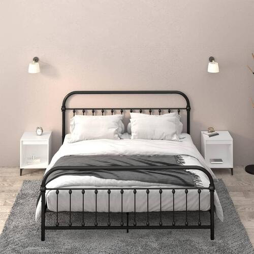 Sengeborde 2 stk. 40x35x50 cm hvid