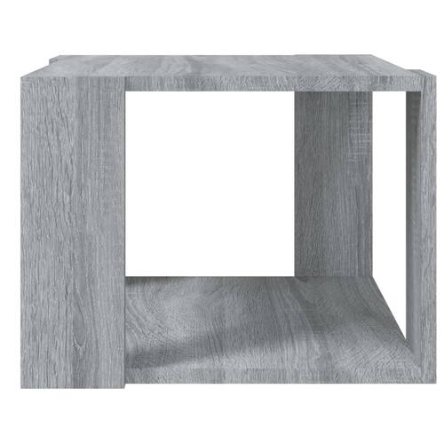 Sofabord 40x40x30 cm konstrueret træ grå sonoma-eg