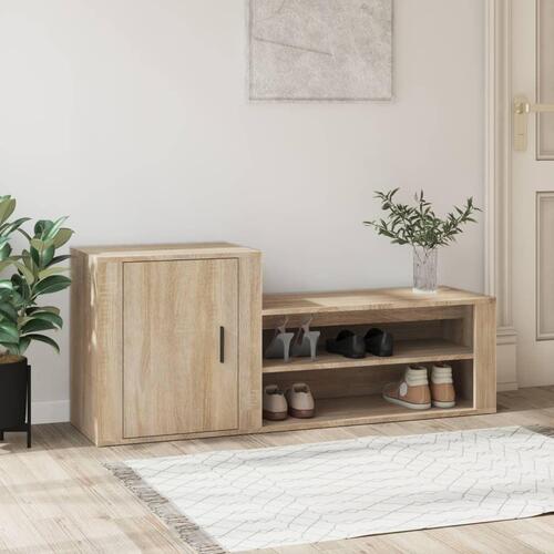 Skoreol 130x35x54 cm konstrueret træ sonoma-eg