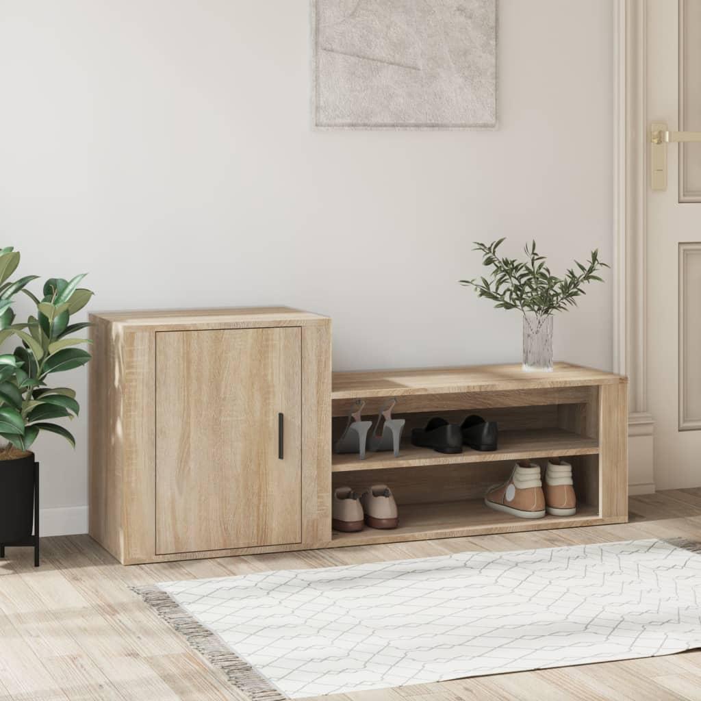 Skoreol 130x35x54 cm konstrueret træ sonoma-eg