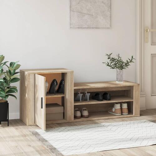 Skoreol 130x35x54 cm konstrueret træ sonoma-eg