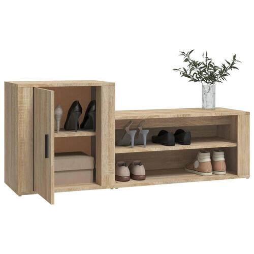 Skoreol 130x35x54 cm konstrueret træ sonoma-eg