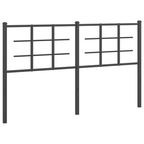 Sengegavl 160 cm metal sort