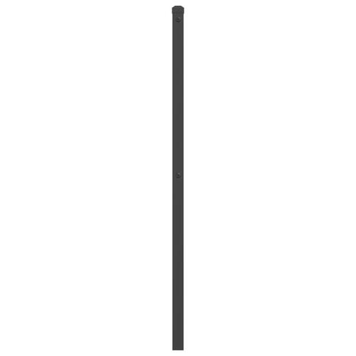 Sengegavl 160 cm metal sort