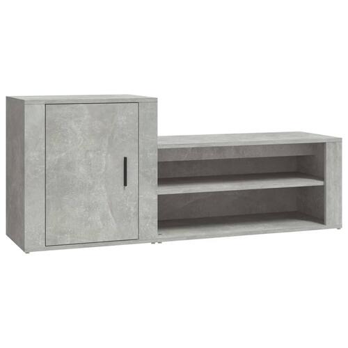 Skoreol 130x35x54 cm konstrueret træ betongrå