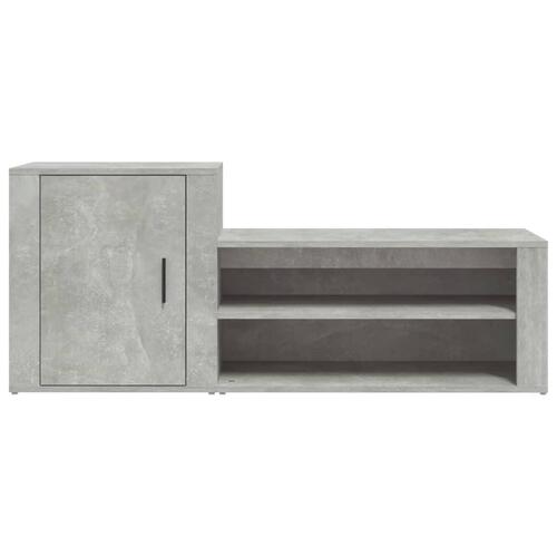 Skoreol 130x35x54 cm konstrueret træ betongrå
