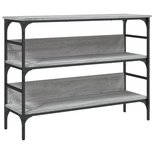 Konsolbord 100x32x75 cm konstrueret træ grå sonoma-eg