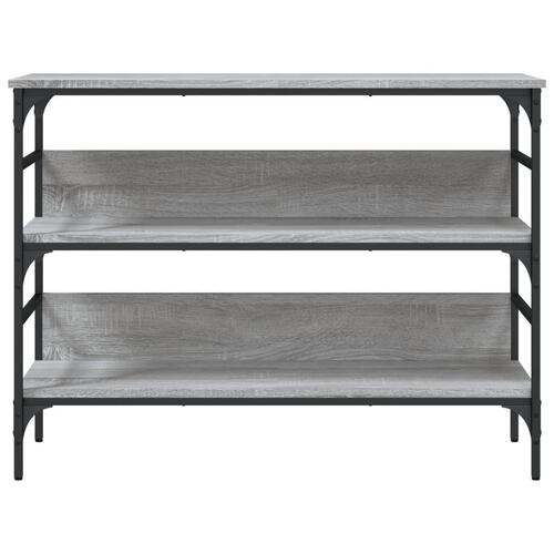 Konsolbord 100x32x75 cm konstrueret træ grå sonoma-eg