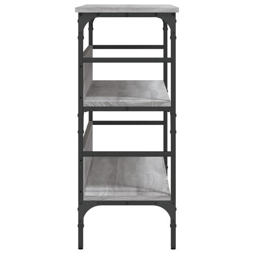 Konsolbord 100x32x75 cm konstrueret træ grå sonoma-eg