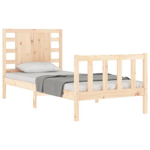 Sengeramme uden madras 90x200 cm massivt fyrretræ