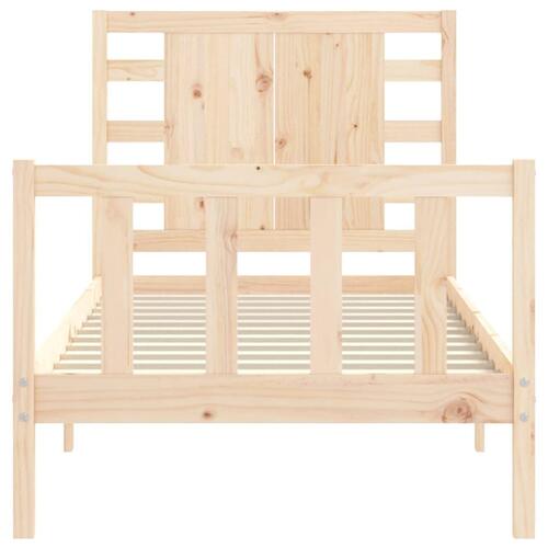 Sengeramme uden madras 90x200 cm massivt fyrretræ