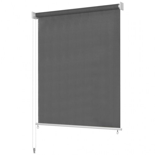 Udendørs rullegardin 400 × 140 cm - antracitgrå HDPE