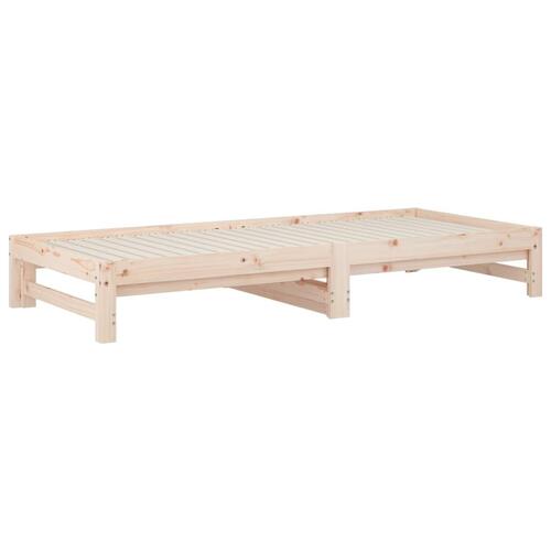Daybed med udtræk 2x(90x200) cm massivt fyrretræ