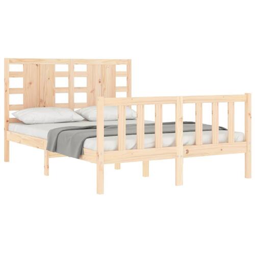 Sengeramme uden madras 120x200 cm massivt fyrretræ