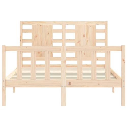 Sengeramme uden madras 120x200 cm massivt fyrretræ
