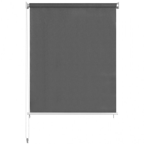 Udendørs rullegardin 160 × 230 cm - antracitgrå HDPE