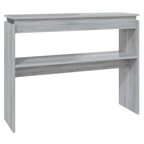 Sofabord 102x30x80 cm konstrueret træ grå sonoma-eg