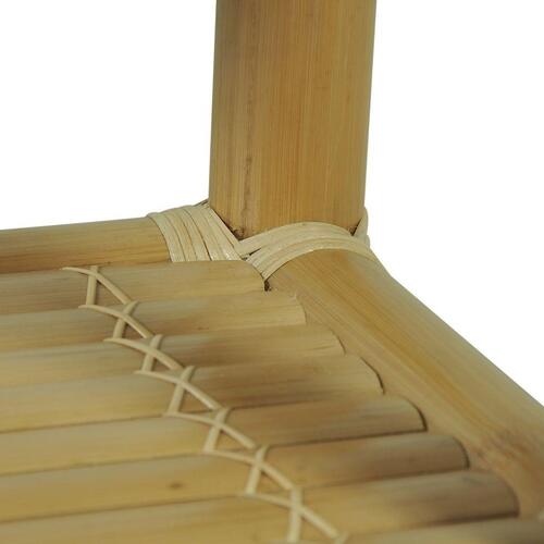 Sengebord 45x45x40 cm bambus naturfarvet