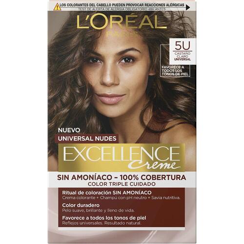 Permanent Farve L'Oreal Make Up Excellence Klar Kastanje