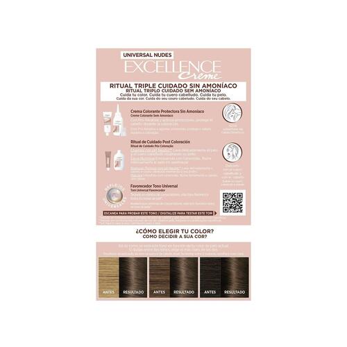 Permanent Farve L'Oreal Make Up Excellence Klar Kastanje