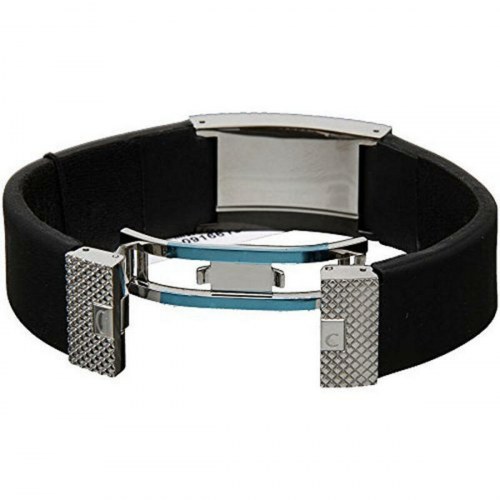 Guess armbånd til mænd CMB70716, sort/sølv, 15 cm