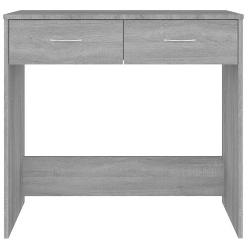 Skrivebord 80x40x75 cm konstrueret træ grå sonoma-eg