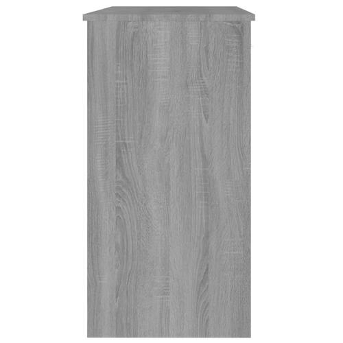 Skrivebord 80x40x75 cm konstrueret træ grå sonoma-eg
