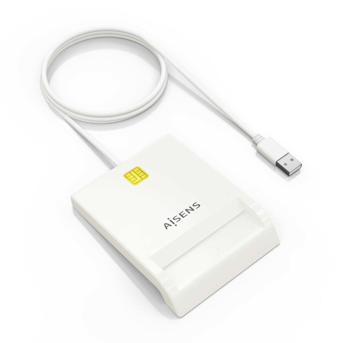 Aisens ekstern DNIe kortlæser USB 2.0 - Hvid