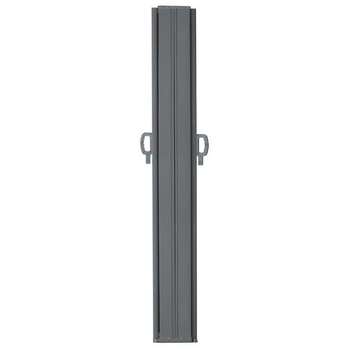 Sammenrullelig sidemarkise 200 x 600 cm grå