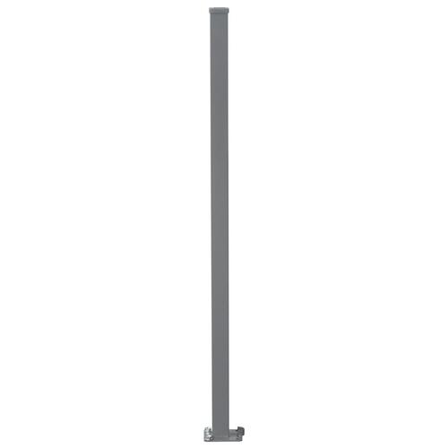Sammenrullelig sidemarkise 200 x 600 cm grå