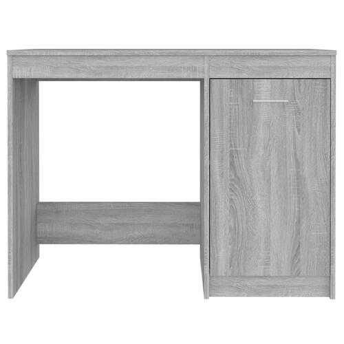 Skrivebord 100x50x76 cm konstrueret træ grå sonoma-eg