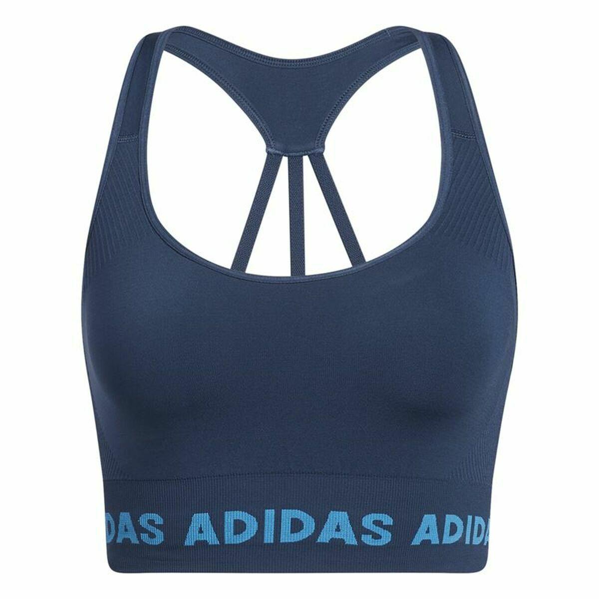 Sports-BH Adidas Aeroknit Blå M