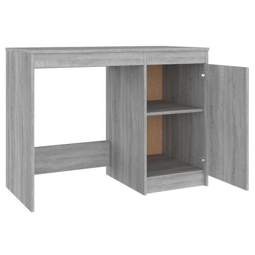 Skrivebord 100x50x76 cm konstrueret træ grå sonoma-eg