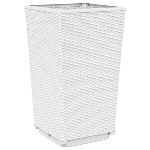 Plantekurve 2 stk. 32,5x32,5x57 cm PP hvid
