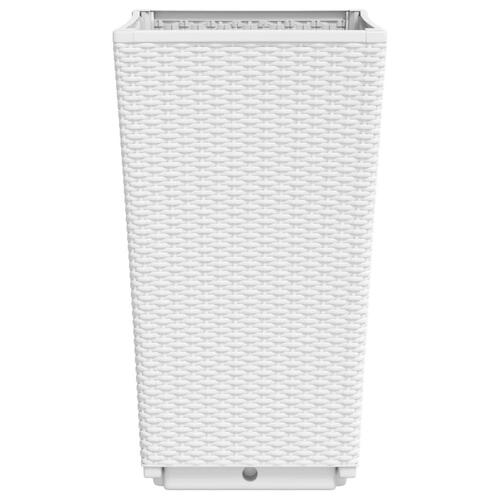 Plantekurve 2 stk. 32,5x32,5x57 cm PP hvid