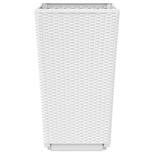 Plantekurve 2 stk. 32,5x32,5x57 cm PP hvid