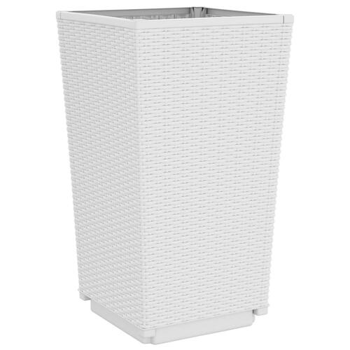 Plantekurve 2 stk. 32,5x32,5x57 cm PP hvid