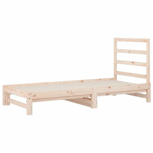 Daybed med udtræk 2x(90x190) cm massivt fyrretræ