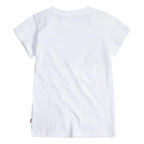 Kortærmet T-shirt til Børn Levi's Sportswea Hvid 14 år