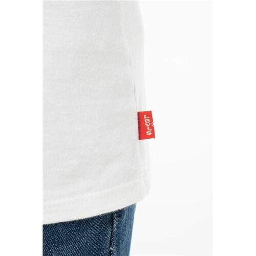 Kortærmet T-shirt til Børn Levi's Sportswea Hvid 14 år