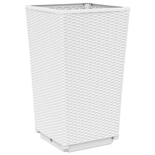 Plantekurve 4 stk. 32,5x32,5x57 cm PP hvid