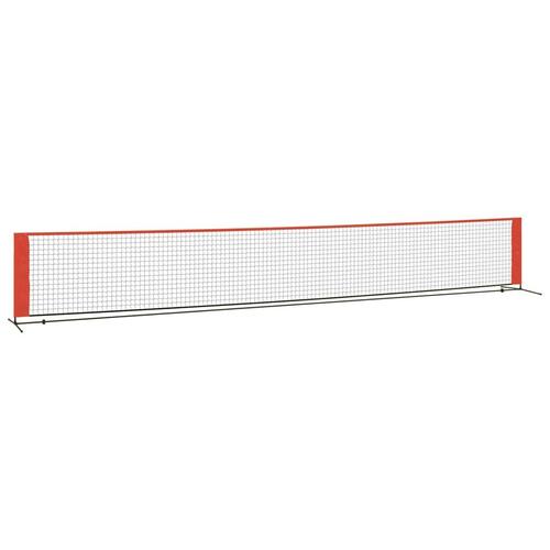 Tennisnet 600x100x87 cm polyester sort og rød