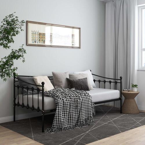 Sengestel til sovesofa 90x200 cm metal sort