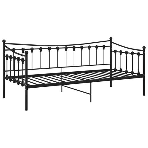 Sengestel til sovesofa 90x200 cm metal sort