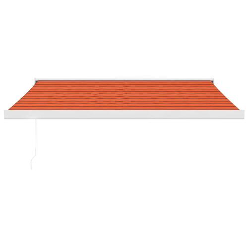 Foldemarkise 3x2,5 m stof og aluminium orange og brun