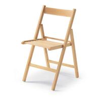 Polstrede Campingstol Brun Træ Bøg 79 x 42,5 x 47,5 cm