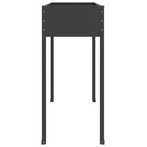 Plantekasse 100,5x40,5x90 cm galvaniseret stål antracitgrå