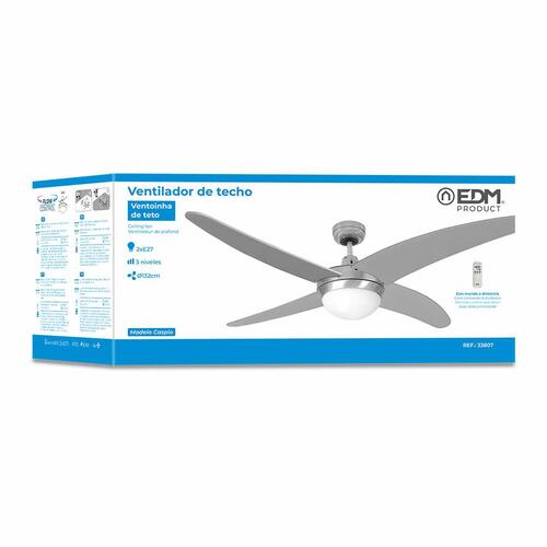Loftsventilator med lys EDM 33807 Caspio 60 W