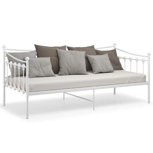 Sengestel til sovesofa 90x200 cm metal hvid