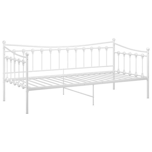 Sengestel til sovesofa 90x200 cm metal hvid